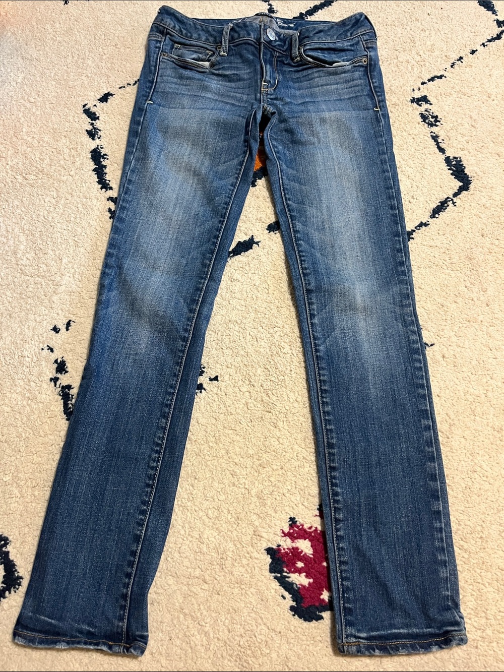 American Eagle Women's Mid Blue Skinny Jeans